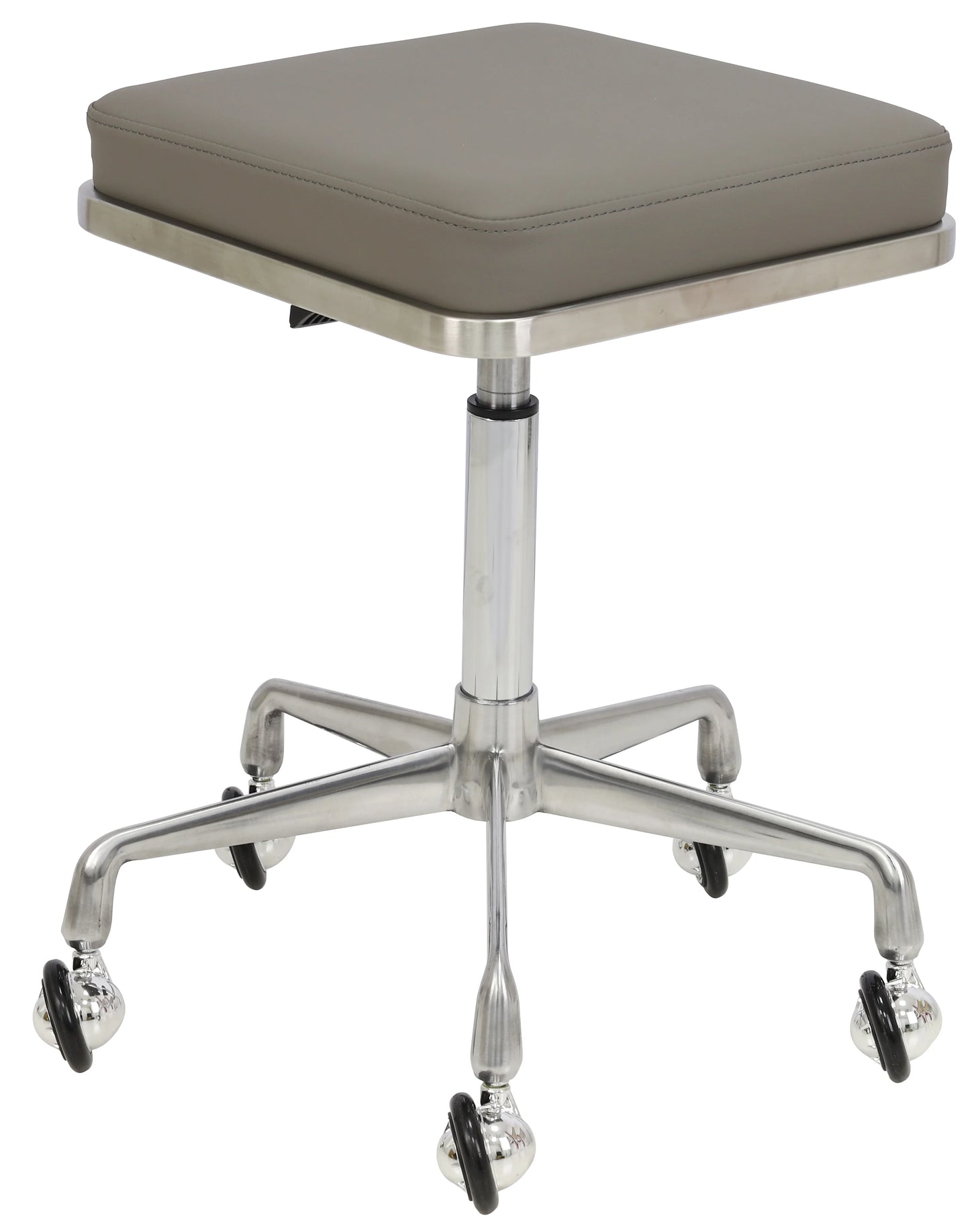 Aeolus Grooming Stool with Square Cushion Light Grey