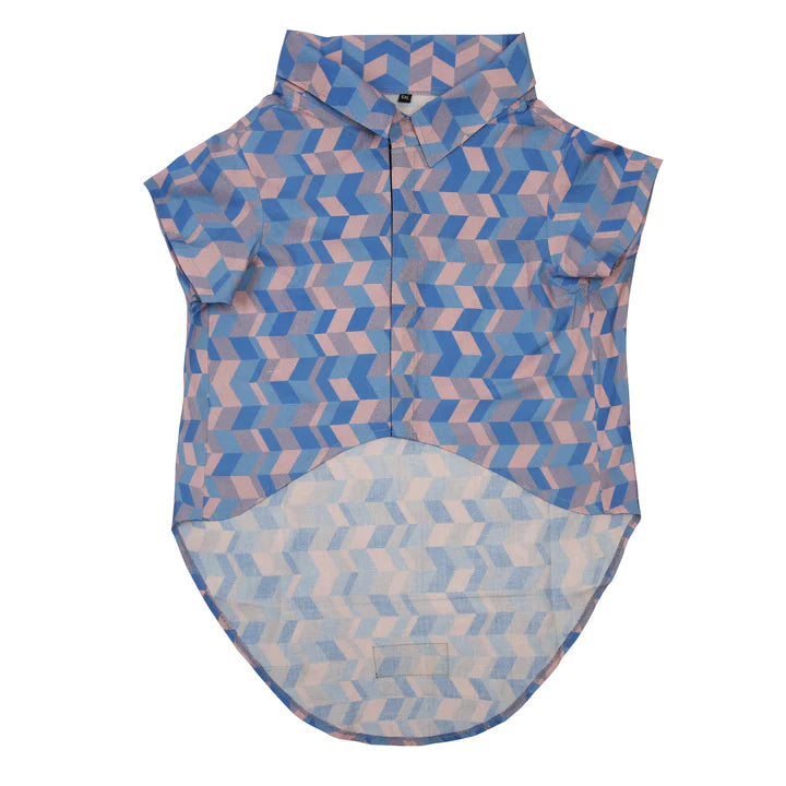 Mutt of Course Light Geometrical Shirt For Your Furry Friend