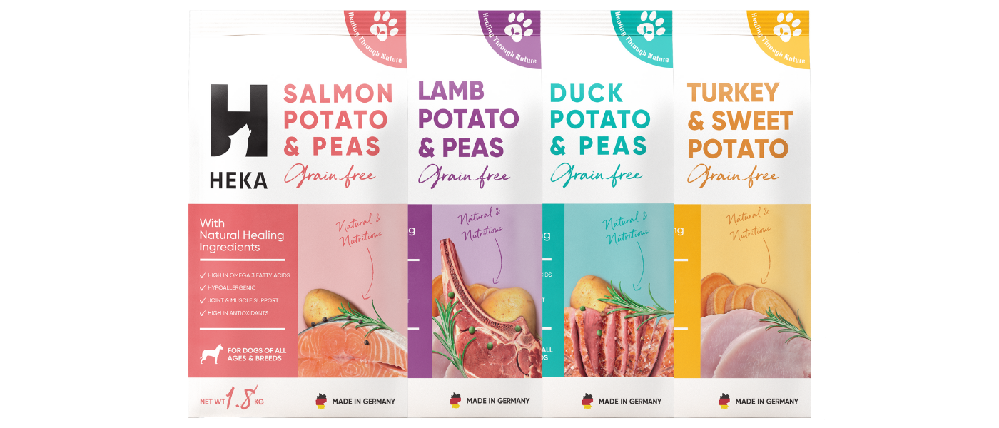 Heka Grain Free Salmon, Potatoes & Peas Dry Food For Dogs