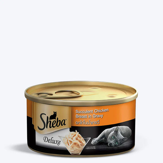 Sheba Deluxe Succulent Chicken Breast in Gravy Wet Cat Food 85g