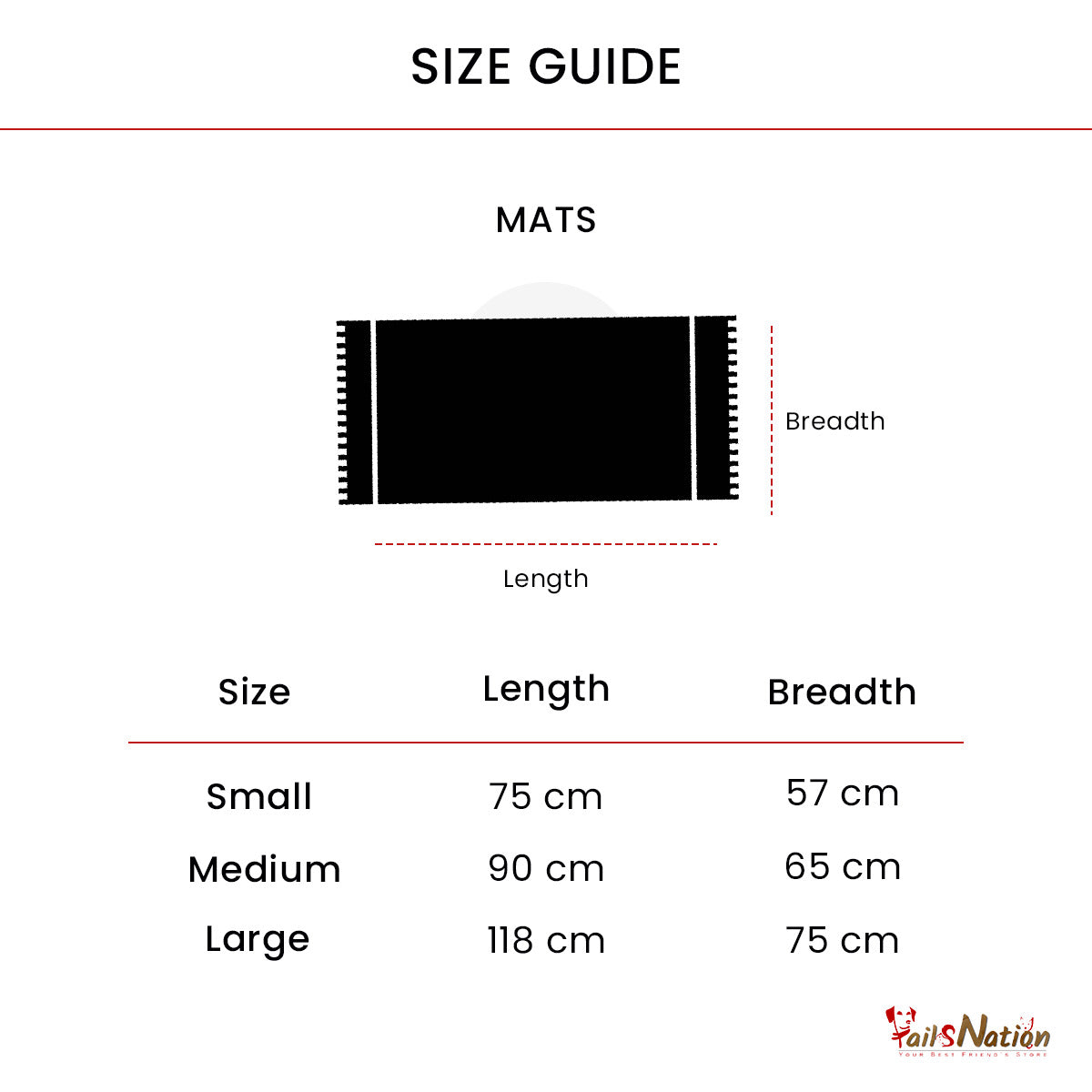 Tails Nation Orange Punch Canvas Mat for Dogs