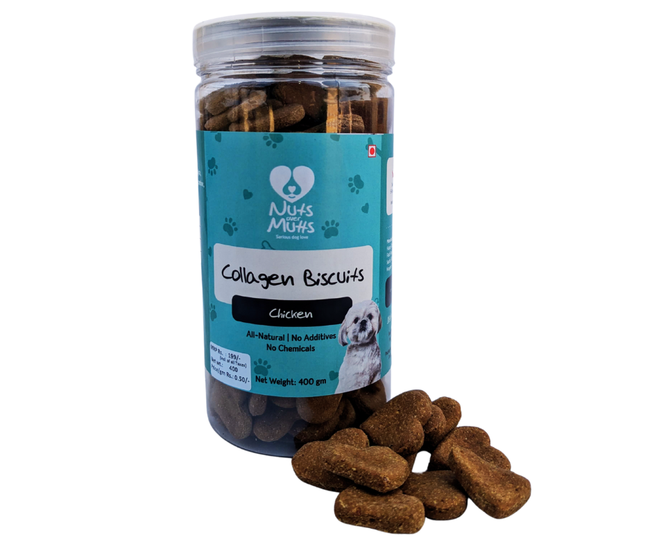 Nuts over Mutts Collagen Biscuit Chicken Flavor For Dogs 400g