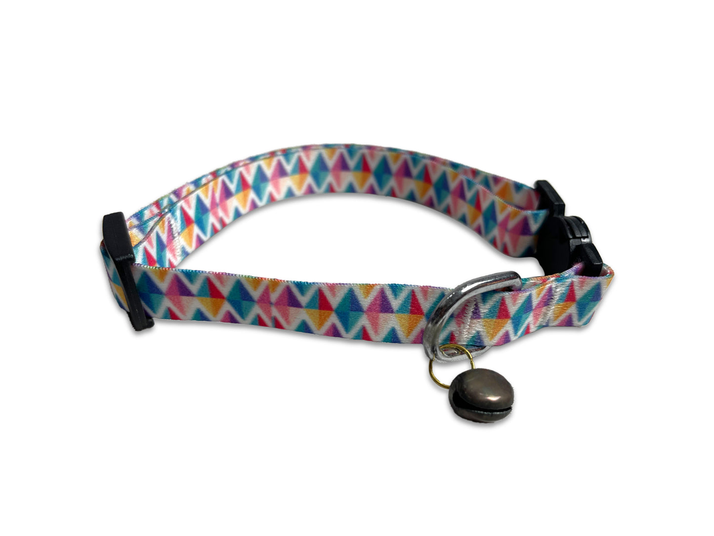 Tails Nation Digital Printed Diamond Adjustable Collar For Your Cat