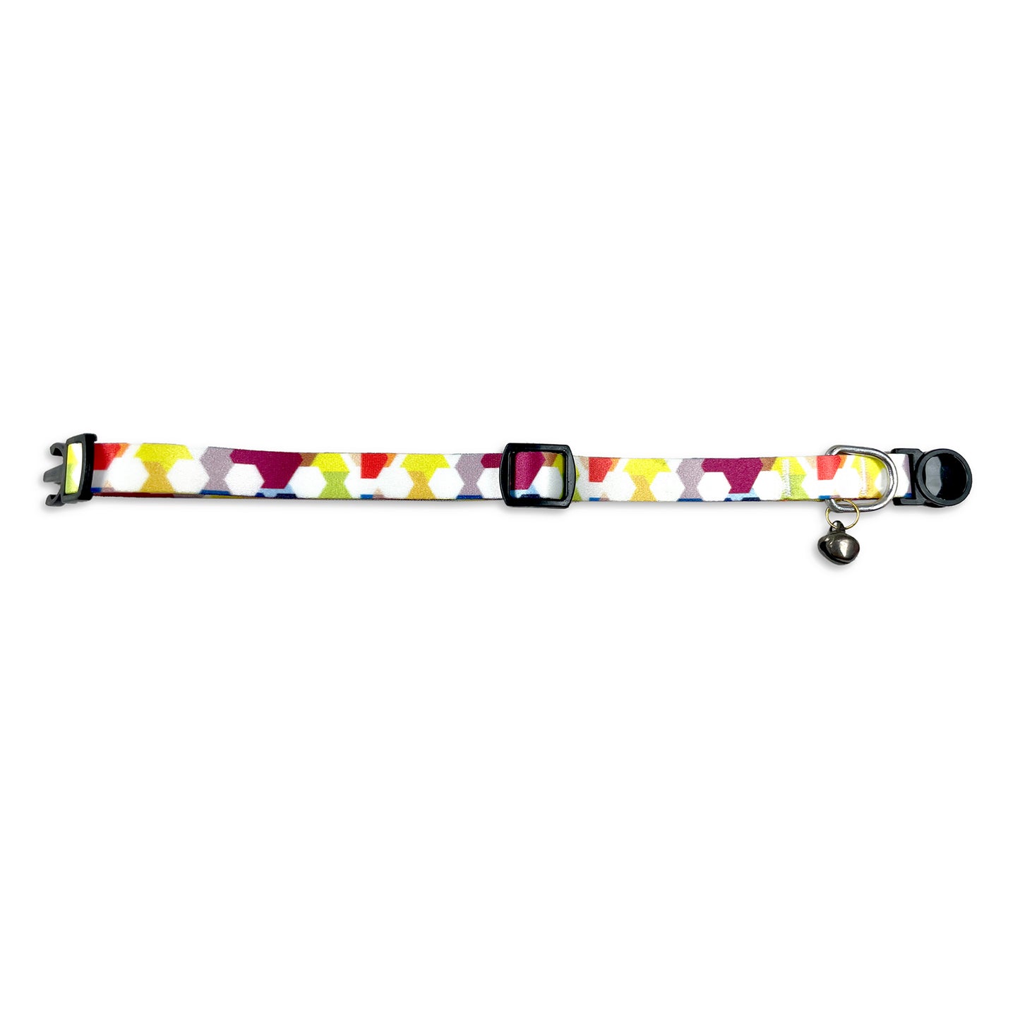 Tails Nation Digital Printed Multi Color Adjustable Collar For Your Cat