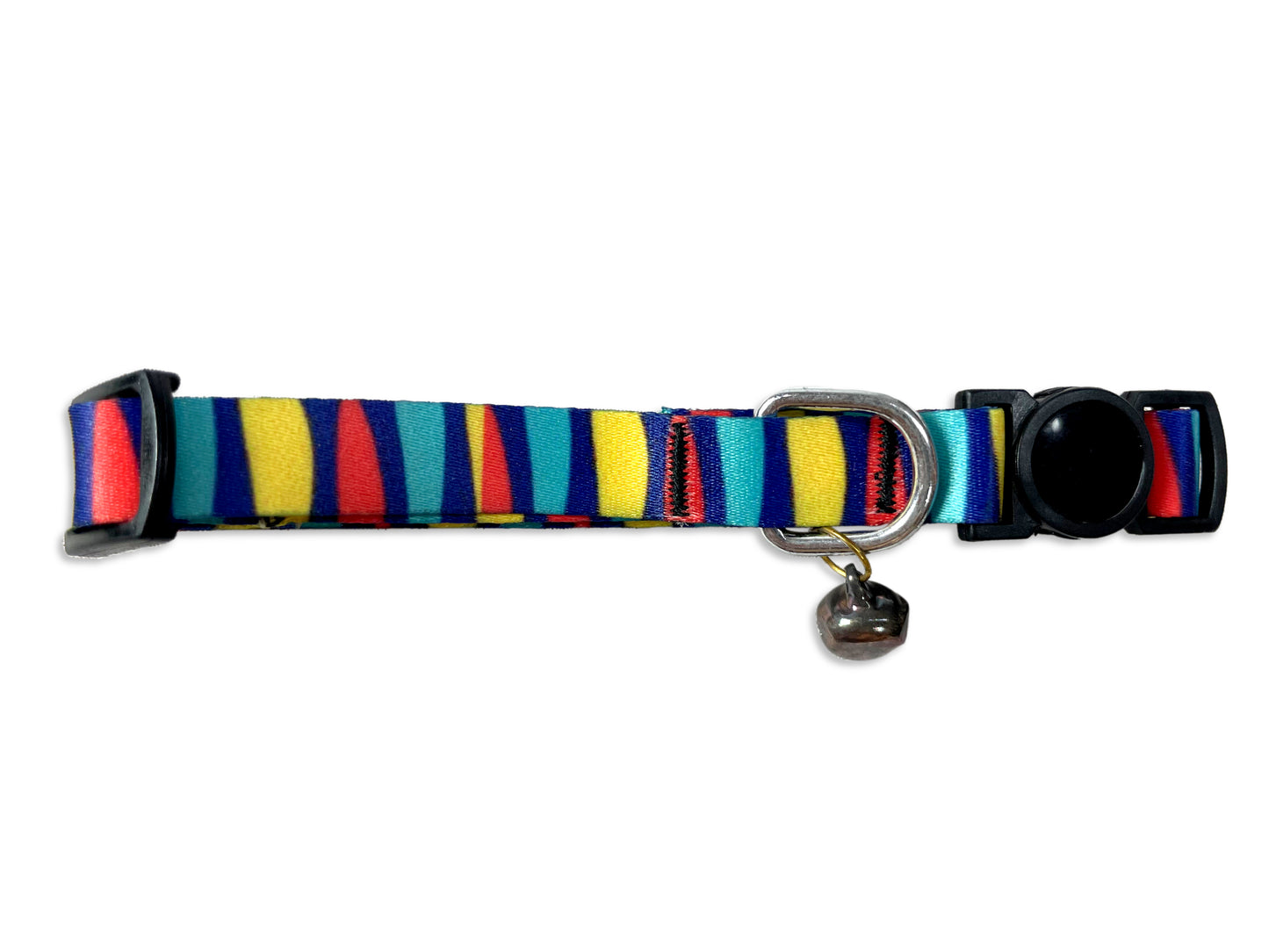 Tails Nation Digital Printed Rainbow Stripe Adjustable Collar For Your Cat