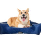 Tails Nation Waterproof Lounger Blue Bed For Dogs