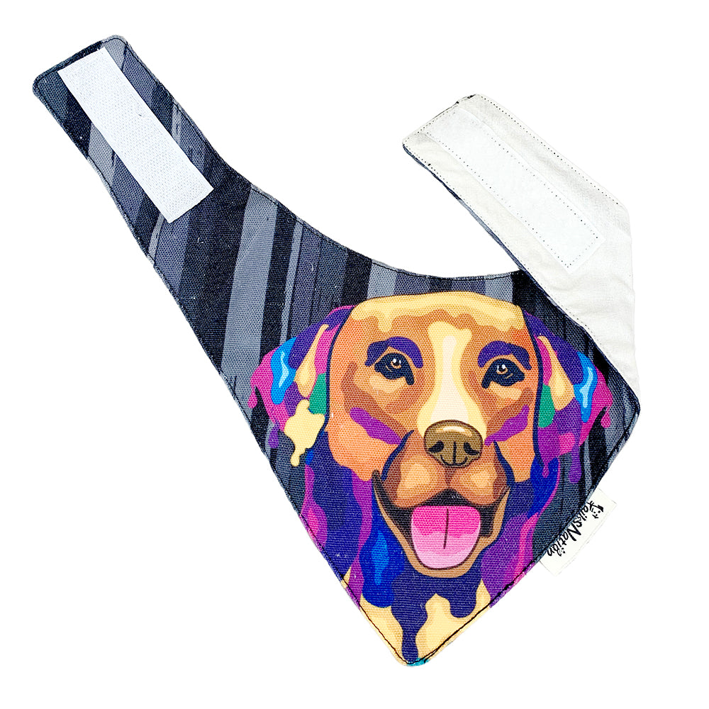 Tails Nation Dog Face Printed Bandana for your Pooch