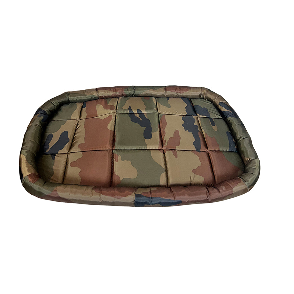 Tails Nation Mattress Army Print Round Border For Dogs