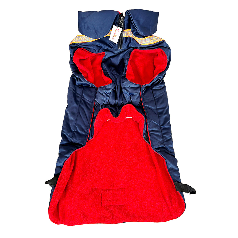 Tails Nation Reflector Jacket with Chain Dark Blue | Warm and Comfy | Best for Hiking and Travel