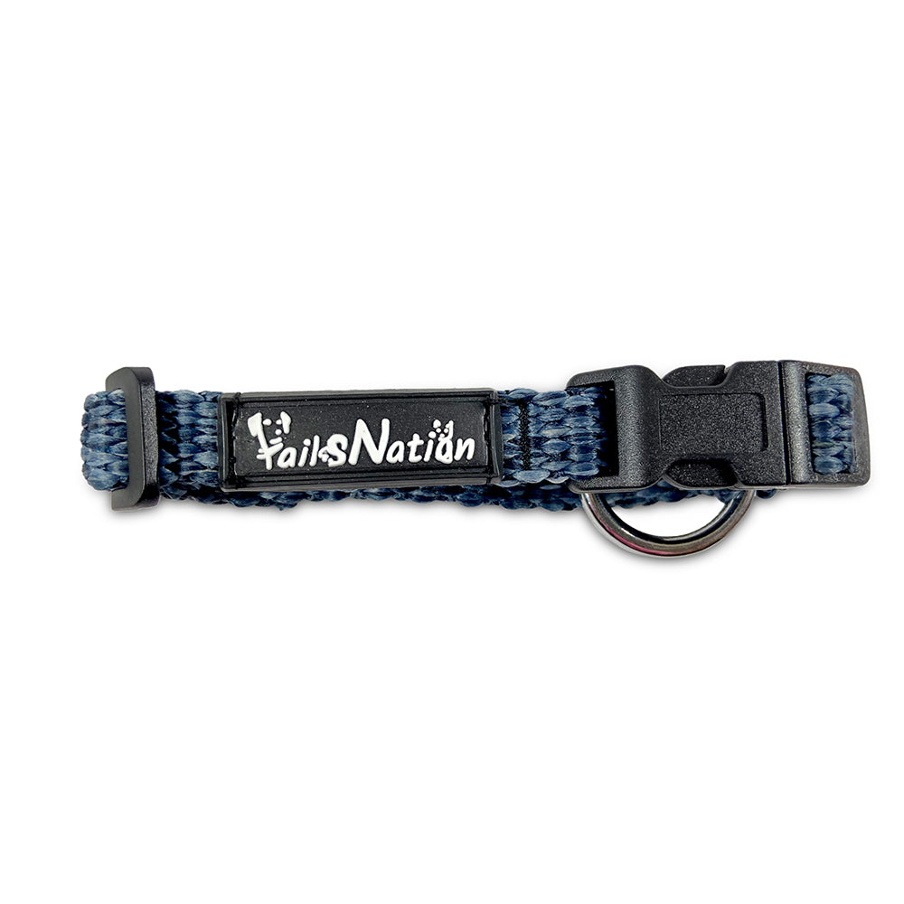 Tails Nation Smokey Grey Super Comfy Melange Collar for your Pooch