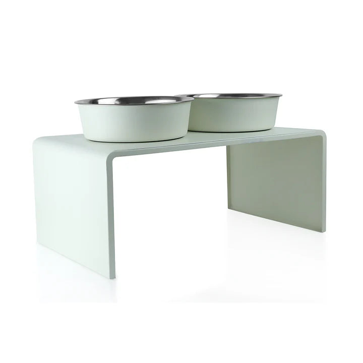 Pawpourri Metal Diner With Magnetic Bowls I Size 8.5"(D), 21"(L) x 13"(W) X 11(H)" I Bowls Size: (2700 ML Each)