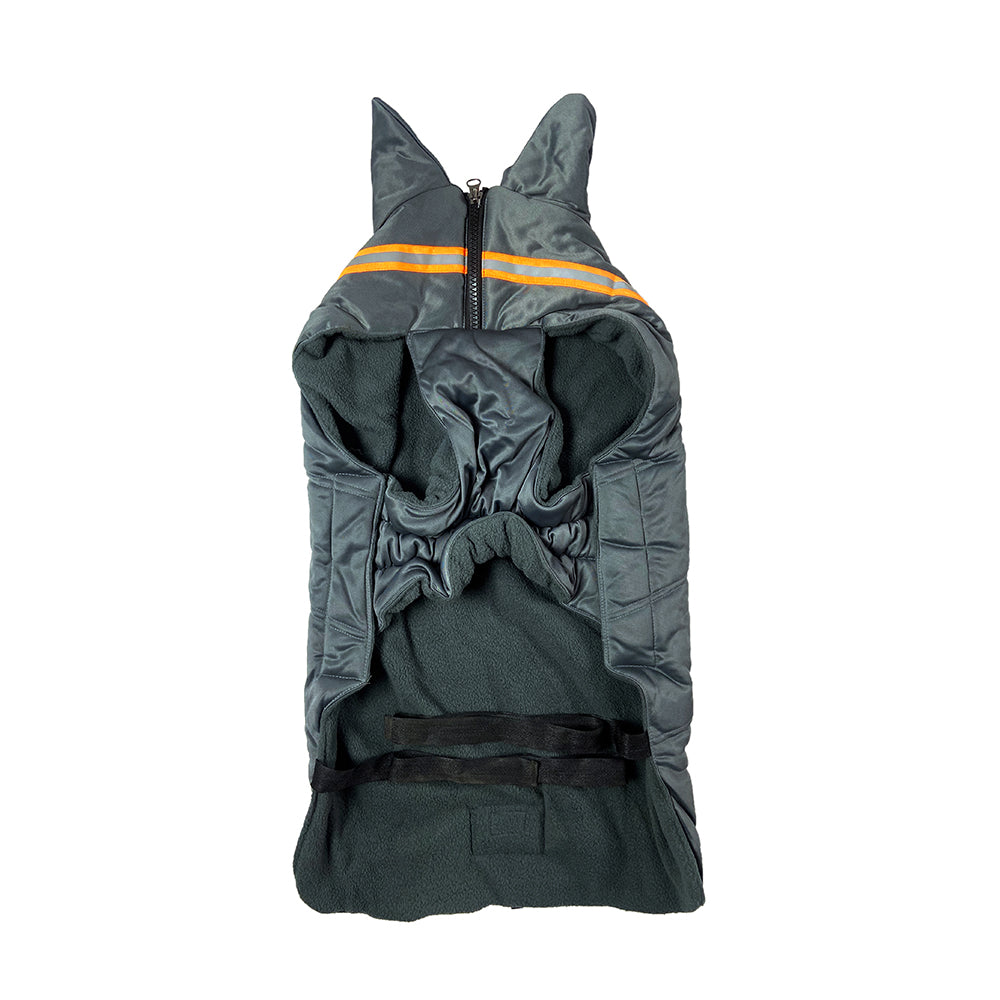 Tails Nation Reflector Jacket with Chain Grey | Warm and Comfy | Best for Hiking and Travel