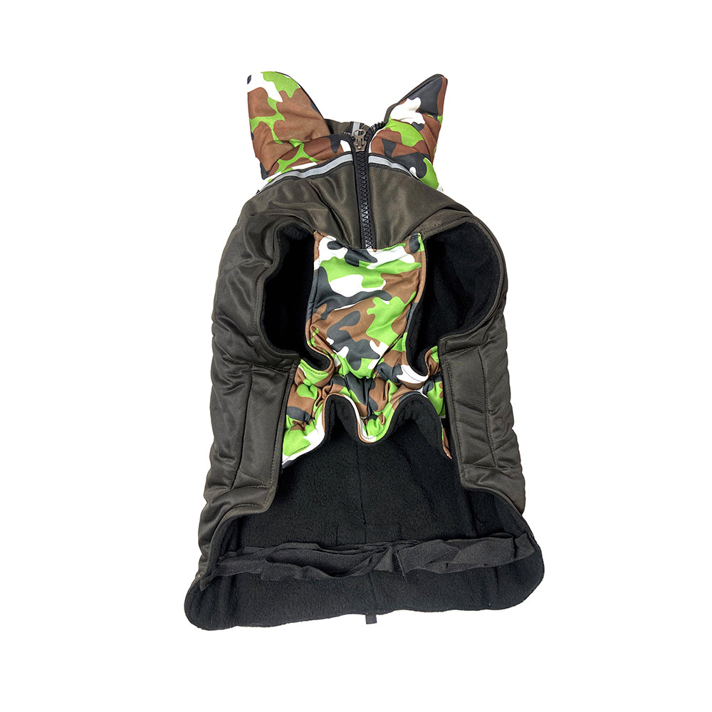 Tails Nation Fauji Jacket Royal Green| Warm and Stylish with Harness Opening