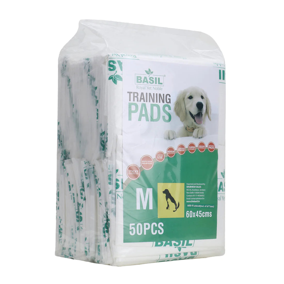 Basil Puppy Training Pee Pads for Pets