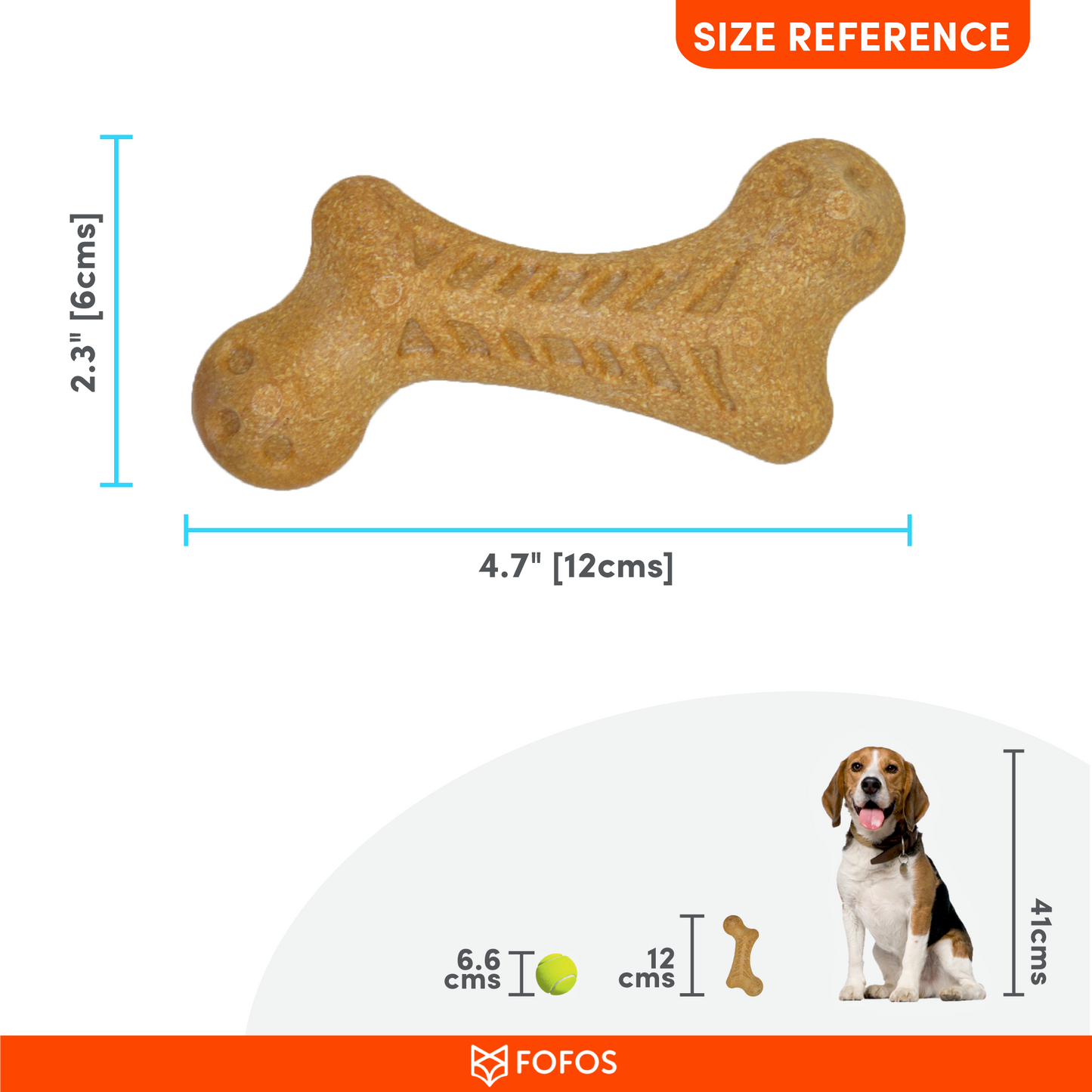 FOFOS Woodplay Bone 12 x 6 x 3 cm