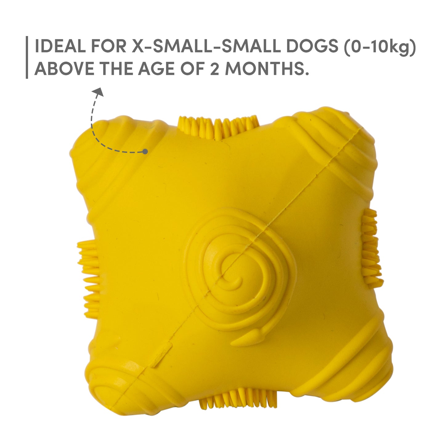Barkbutler Just A Snitch Yellow 5 cm x 4.5 cm x 4.3 cm