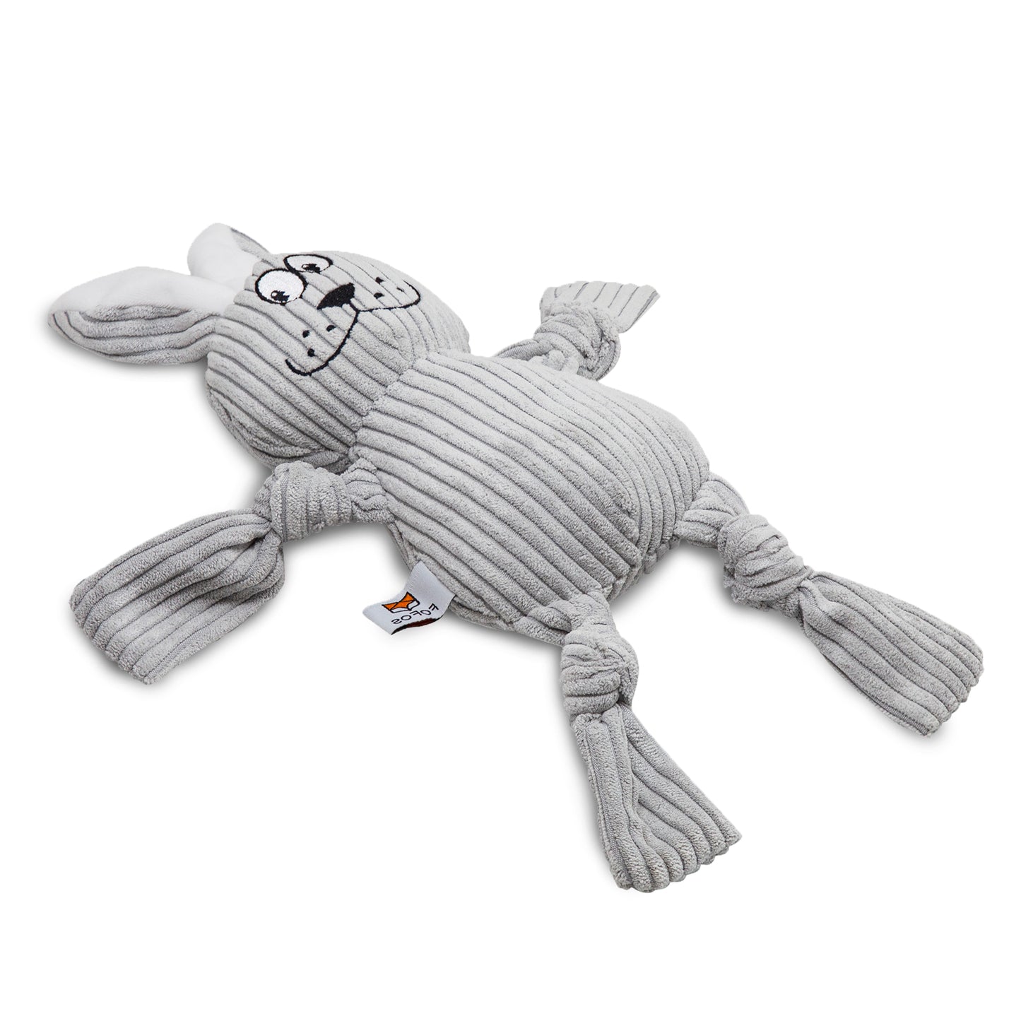 FOFOS Fluffy Rabbit Grey Dog Toy 35 x 23 x 6.5 cm