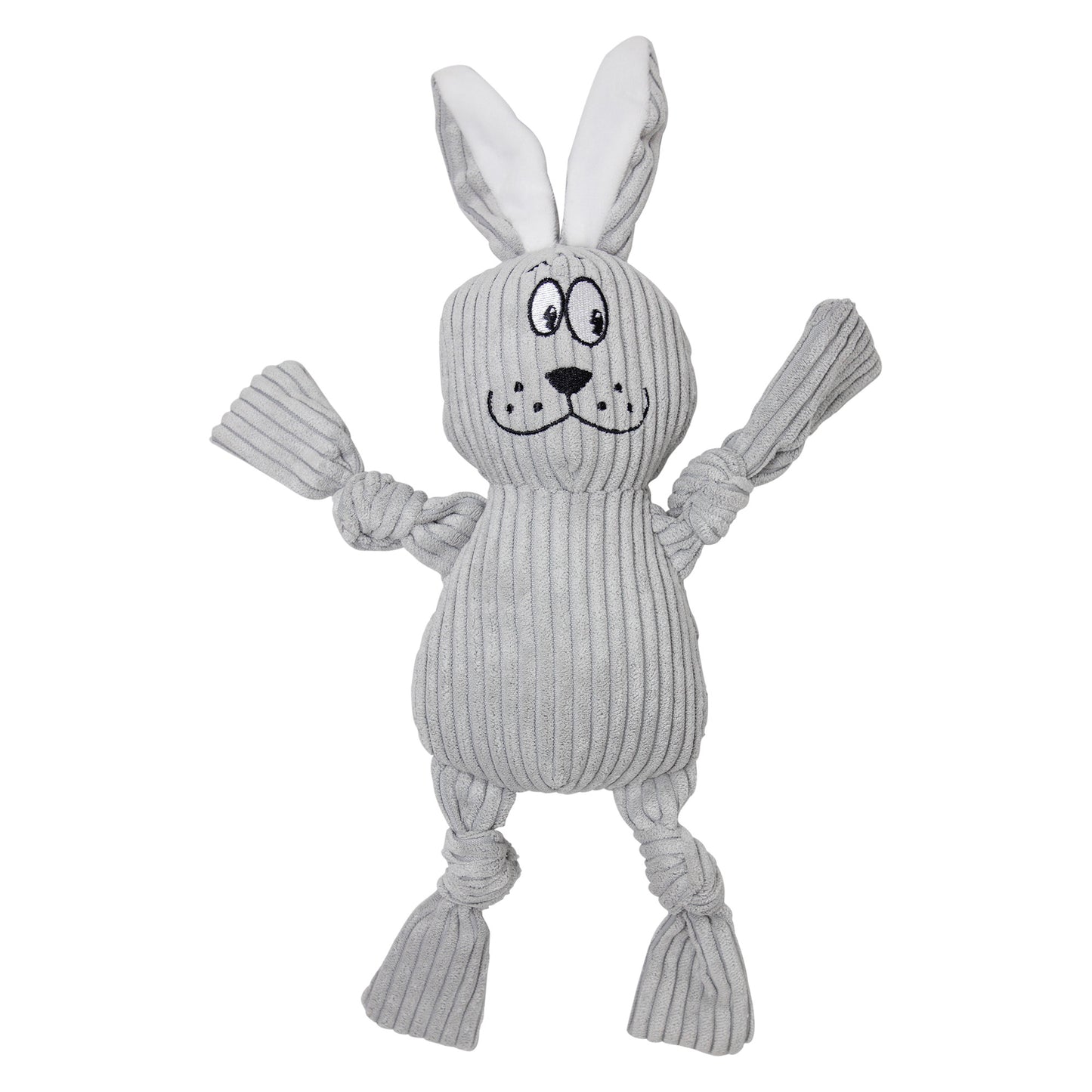 FOFOS Fluffy Rabbit Grey Dog Toy 35 x 23 x 6.5 cm
