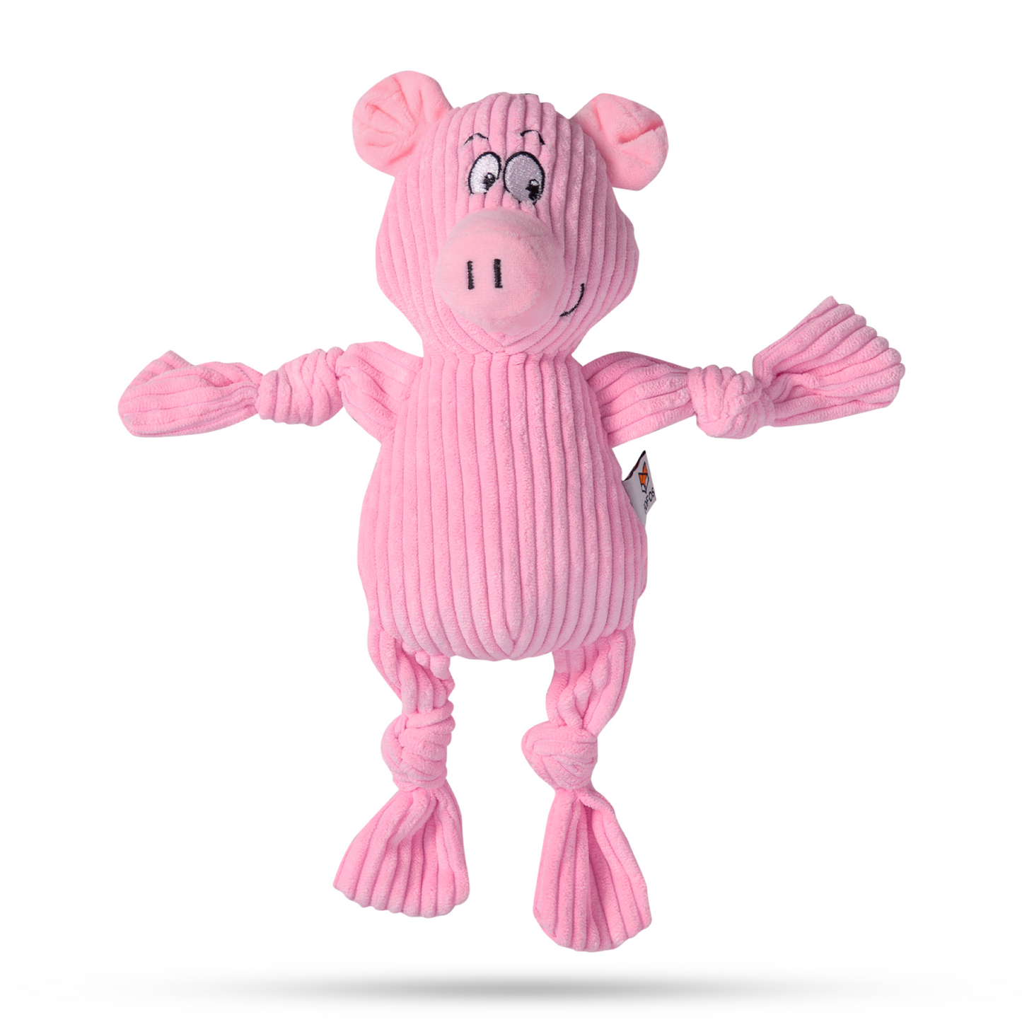 FOFOS Fluffy Pig Pink Dog Toy 31.5 x 29 x 9 cm