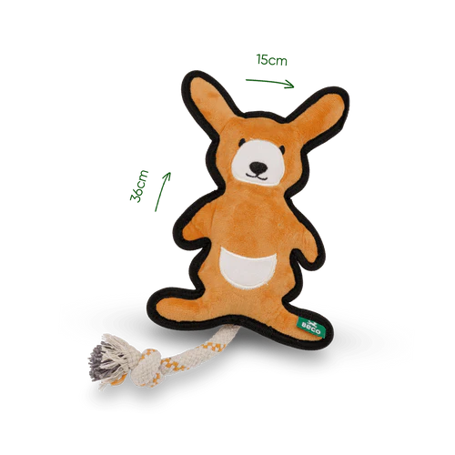 Beco Recycled Rough & Tough Kangaroo Dog Toy