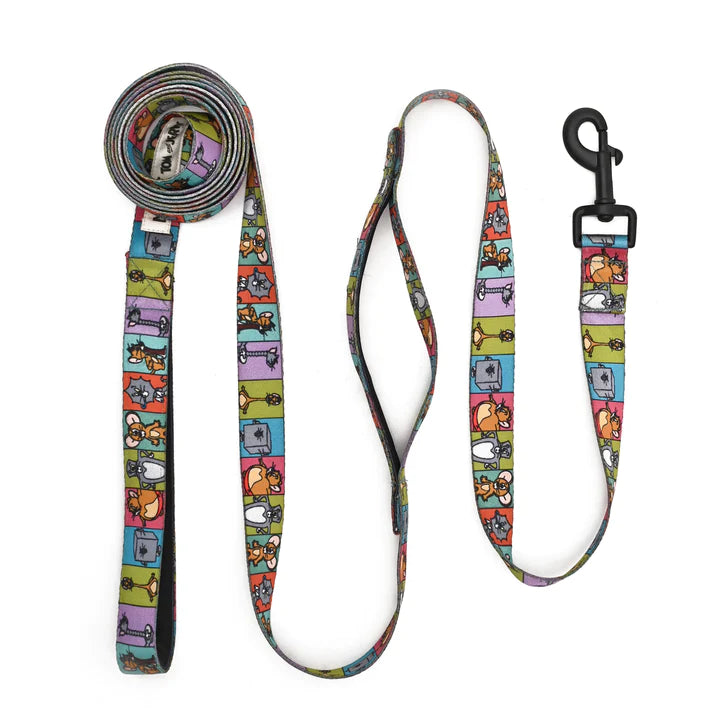 Mutt of Course Tom and Jerry Woofy Poses Traffic Leash 8ft For Dogs