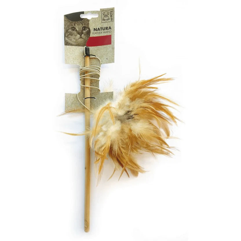 M-Pets NATURA Feather Wand Toy for Cats