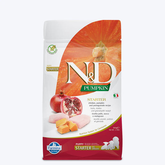 Farmina N&D Pumpkin Chicken & Pomegranate Grain Free Dry Puppy Starter All Breed 2.5kg