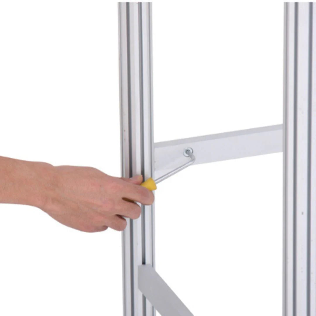 Aeolus Omega Consulting Table with Aluminium Legs