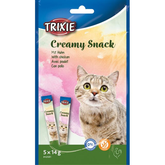 Trixie Creamy Snacks with Chicken Treat for cats 5x14g