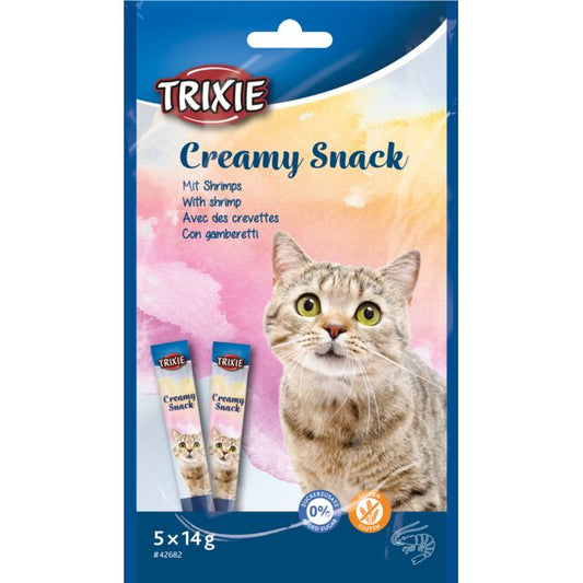 Trixie Creamy Snacks with Shrimp Treat for cats 5x14g