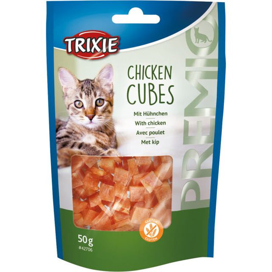 Trixie PREMIO Chicken Cubes Treat for Cat 50g