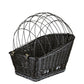 Trixie Bicycle Basket with Lattice For Rack Willow/Metal 35x49x55cm Black