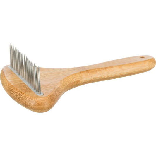 Trixie Long Hair Coat Untangler Comb Bamboo/Metal  For Dogs 10x17cm