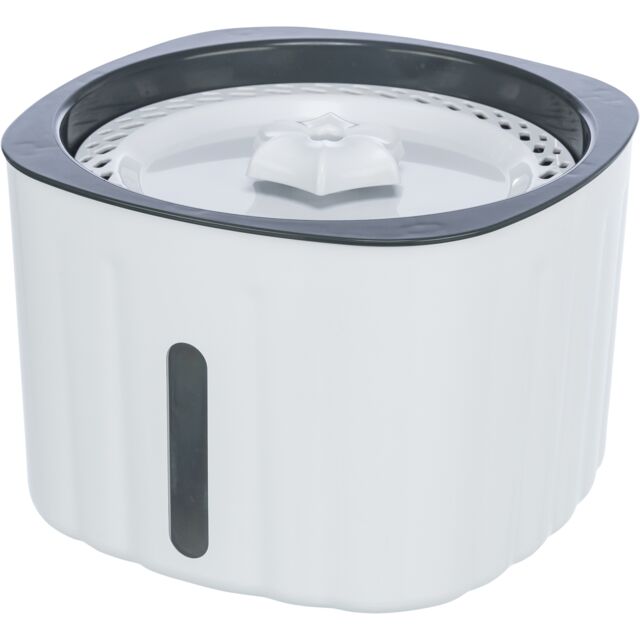 Trixie Drinking Fountain Flower White/Grey For Dog & Cats 2L 18.5x13x18.5cm