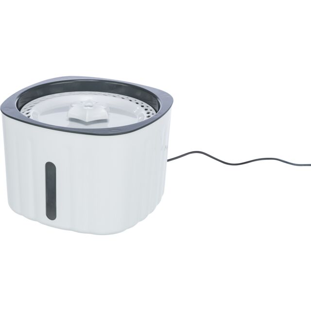 Trixie Drinking Fountain Flower White/Grey For Dog & Cats 2L 18.5x13x18.5cm