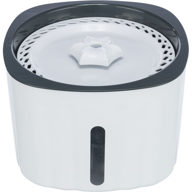 Trixie Drinking Fountain Flower White/Grey For Dog & Cats 2L 18.5x13x18.5cm