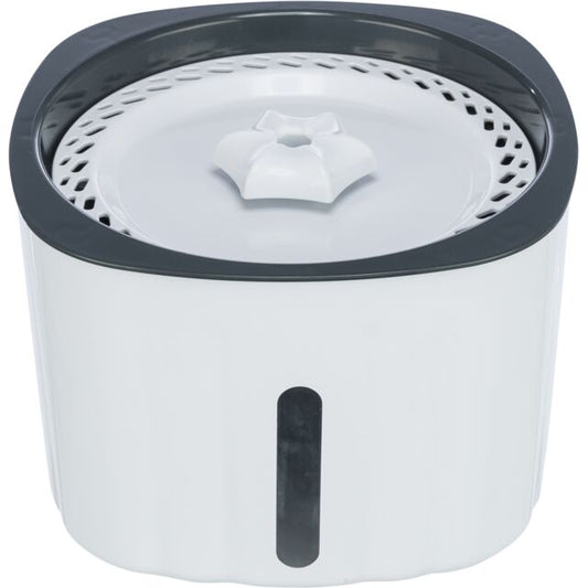Trixie Drinking Fountain Flower White/Grey For Dog & Cats 2L 18.5x13x18.5cm