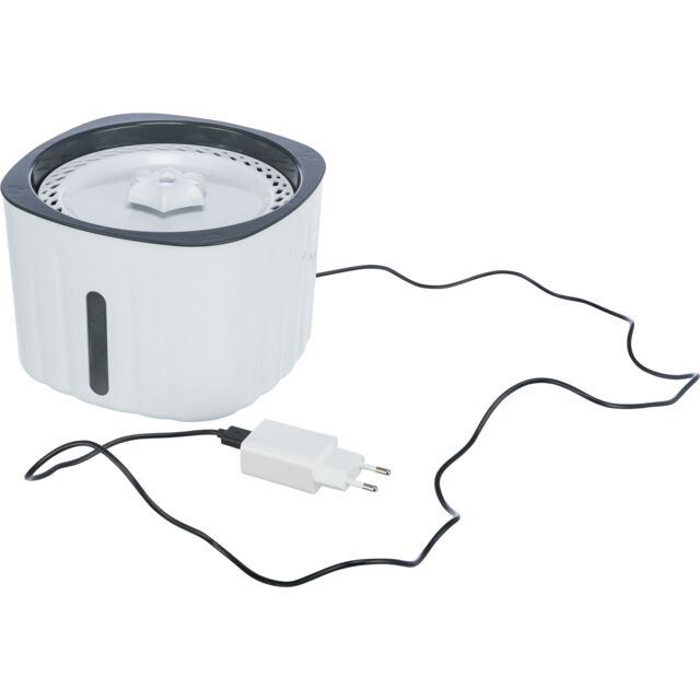 Trixie Drinking Fountain Flower White/Grey For Dog & Cats 2L 18.5x13x18.5cm