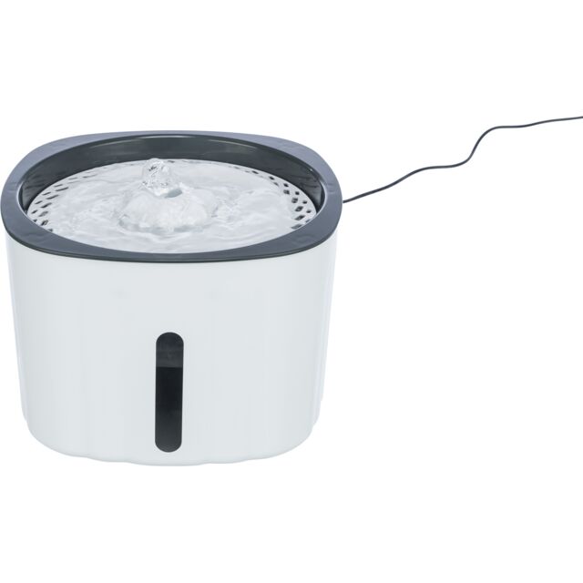 Trixie Drinking Fountain Flower White/Grey For Dog & Cats 2L 18.5x13x18.5cm