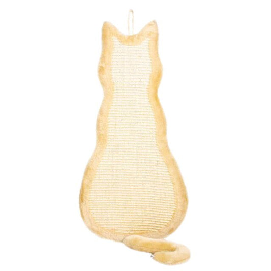 Trixie Scratching Boad Cat Sisal Rug/Plush Catnip 35x69cm Natural/Beige
