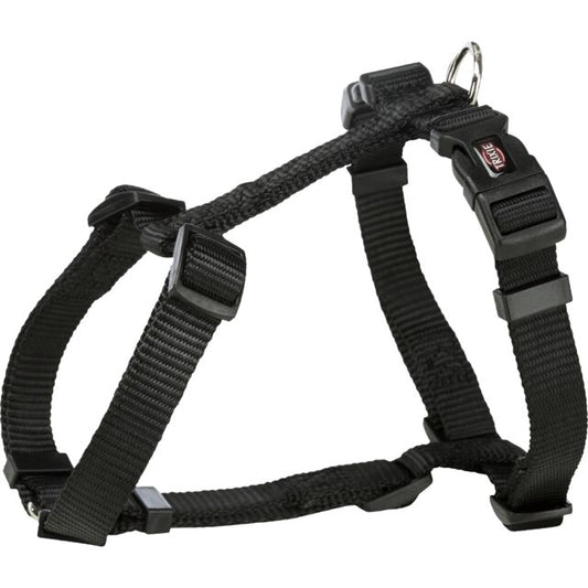 Trixie Premium H Harness Black L-XL 75-120cm/25mm