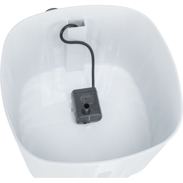 Trixie Drinking Fountain Flower White/Grey For Dog & Cats 2L 18.5x13x18.5cm