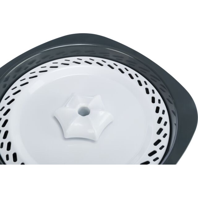 Trixie Drinking Fountain Flower White/Grey For Dog & Cats 2L 18.5x13x18.5cm