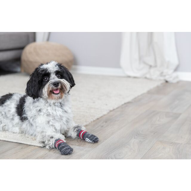 Trixie Dog Socks Non-Slips Grey 2pcs