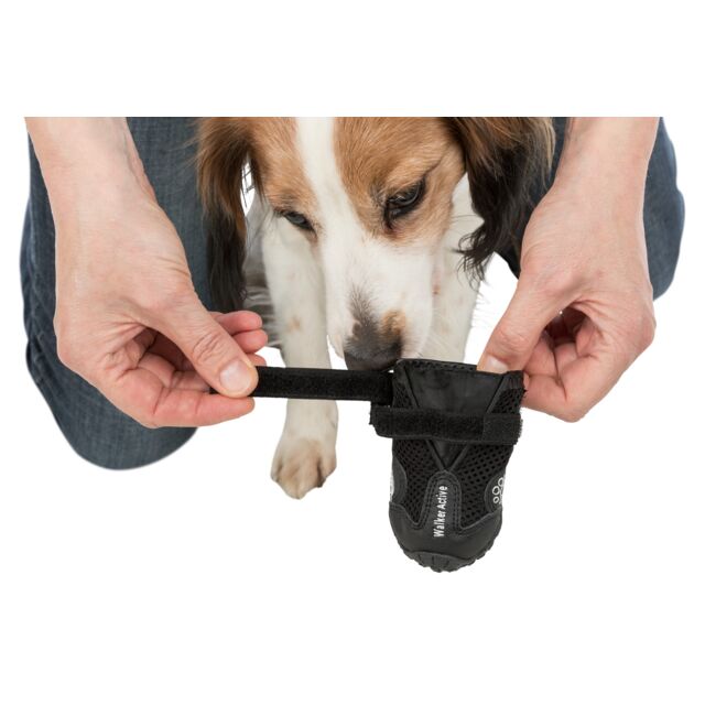 Trixie Walker Active Protective Boots For Dogs 2pcs Black