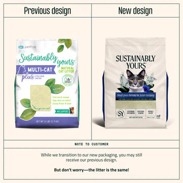 Sustainably Yours Multi-Cat Litter Plus Cat litter