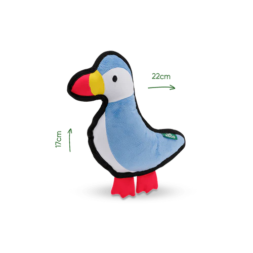 Beco Recycled Rough & Tough Puffin Dog Toy