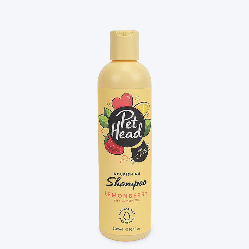 Pet Head Nourishing Shampoo Lemon Berry with Lemon Oil For Cats 300ml