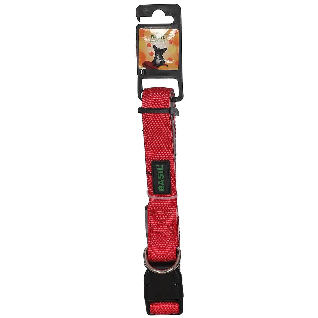 Basil Padded Adjustable Collar for Dogs & Puppies Red
