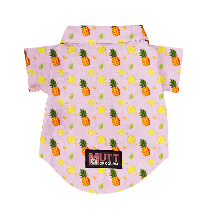 Mutt of Course Pineapple Pop Shirt For Your Furry Friend